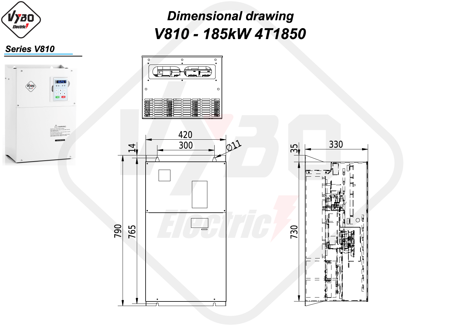 Maßzeichnung V810 4T1850