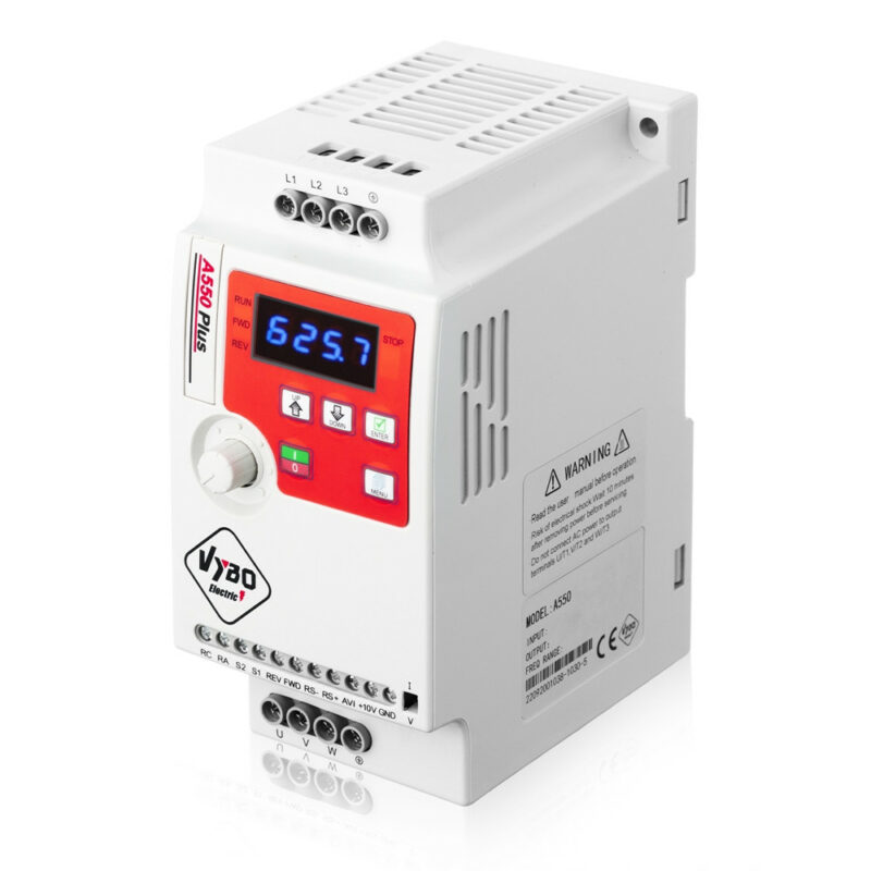 Frequentie omvormer 1,5kW 230V A550 Plus VYBO Electric Op voorraad