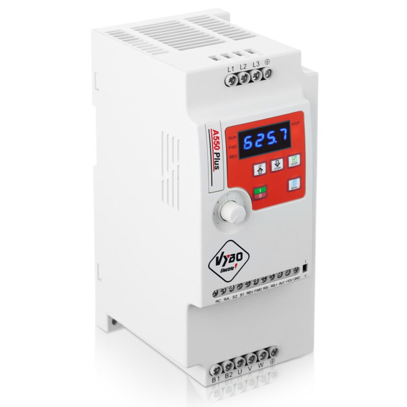 Frequentie omvormer 3kW 230V A550 Plus VYBO Electric Op voorraad