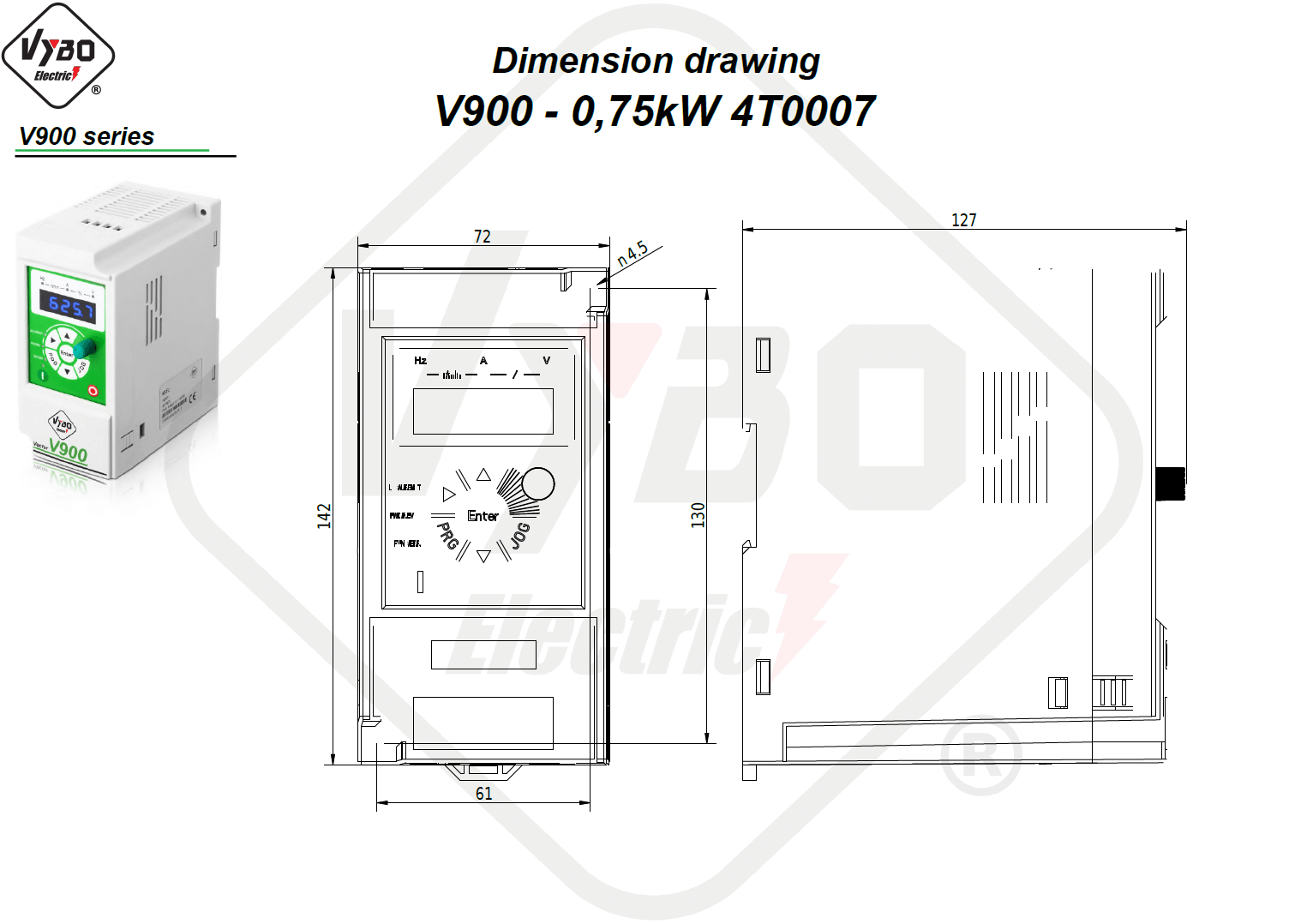 Maßzeichnung 4T0007